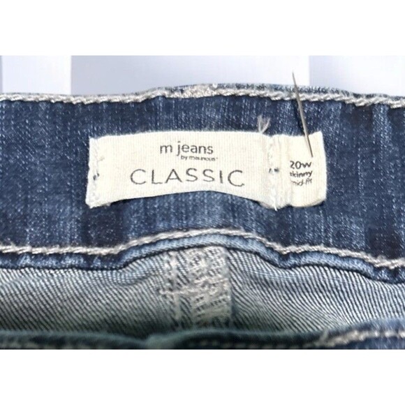 Maurices Jeans Women’s 20W Blue Denim Classic Mid Fit Skinny Regular Medium Wash - Picture 3 of 5